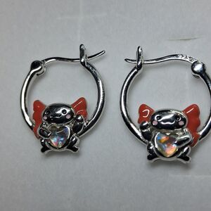 S925 Sterling Silver Hoop Earrings Fine Jewelry New In Box Marked